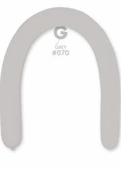 Funny Balloons Usa Latex Balloons D6: #070 Grey 357004 Standard Color 3/50 In