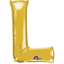 Funny Balloonsusa Foil Balloons Gold L Letter 3303501 - 16 In