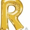 Funny Balloonsusa Gold R Giant Letter 3298201 - 34 In