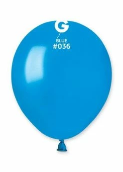 Funny Balloons Usa AM50: #036 Metal Blue 053616 Metallic Color 5 In Latex Balloons