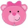 Funny Balloonsusa Baby Girl Bear 352598 Foil Balloons