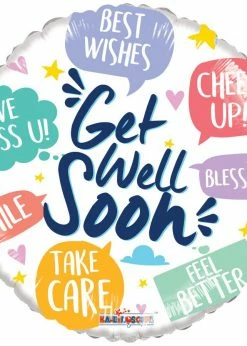 Funny Balloonsusa Foil Balloons Get Well Soon 15854-18