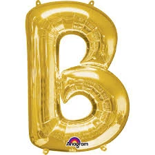 Funny Balloonsusa Foil Balloons Gold B Letter 3301401- 16 In
