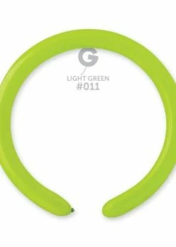 Funny Balloons Usa Latex Balloons D4: #011 Light Green 551105 Standard Color 2/60 In