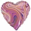 Funny Balloonsusa Foil Balloons Marblez Purple Heart 4209401