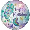 Funny Balloonsusa Birthday Mermaid Holographic 16119-18 1 Funny Balloonsusa Birthday Mermaid Holographic 16119-18