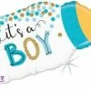 Funny Balloonsusa It's A Boy Glitter Holographic 25136 Foil Balloons