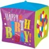 Funny Balloonsusa Cubez Happy Birthday 28428 Foil Balloons