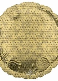 Funny Balloonsusa Foil Balloons Glitter Gold Sequins 42199 - 18 In