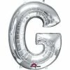Funny Balloonsusa Silver G Giant Letter 3295801 - 34 In Foil Balloons