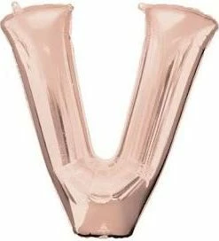 Funny Balloons Usa Rose Gold V Giant Letter 3658501 - 34 In