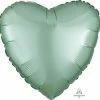 Funny Balloonsusa Satin Luxe Mint Green Heart 39914