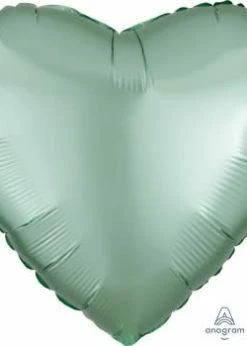 Funny Balloonsusa Satin Luxe Mint Green Heart 39914