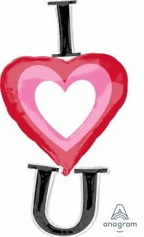 Funny Balloonsusa Foil Balloons I Heart U 3415401