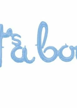 Funny Balloonsusa Foil Balloons Script Phrase It's A Boy Baby Blue 3916911