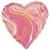 Funny Balloonsusa Foil Balloons Marblez Pink Heart 4209301
