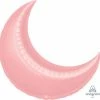 Funny Balloons Usa Pastel Pink Crescent 1646099 - 35 In Foil Balloons