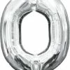 Funny Balloonsusa Silver O Letter 3304011 - 16 In