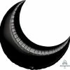 Funny Balloons Usa Foil Balloons Black Crescent 1997199 - 26 In