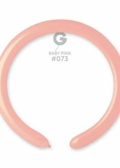 Funny Balloons Usa D4: #073 Baby Pink 557305 Standard Color 2/60 In Latex Balloons