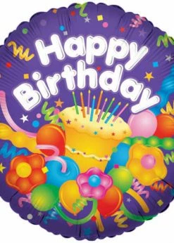 Funny Balloonsusa Foil Balloons Happy Birthday Round 17763-09