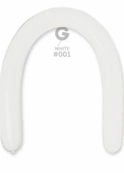 Funny Balloonsusa D6: #001 White 350104 Standard Color 3/50 In