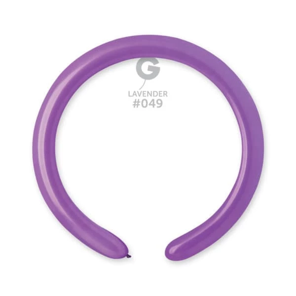 Funny Balloons Usa Latex Balloons D4: #049 Lavender 554908 Standard Color 2/60 In 3 Funny Balloons Usa Latex Balloons D4: #049 Lavender 554908 Standard Color 2/60 In