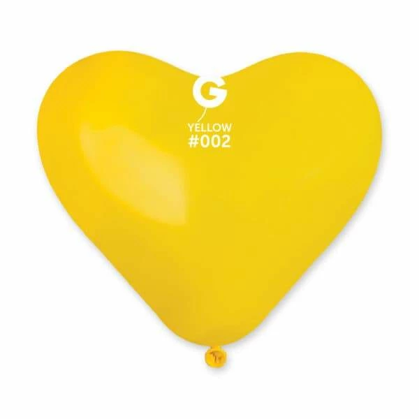 Funny Balloons Usa CR10: #002 Yellow Heart Shape 560206 Latex Balloons 3 Funny Balloons Usa CR10: #002 Yellow Heart Shape 560206 Latex Balloons