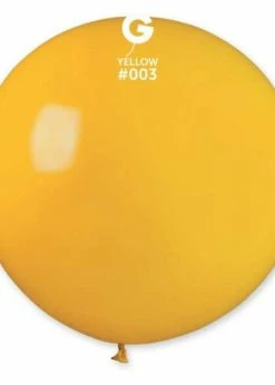 Funny Balloons Usa G30: #003 Yellow 340174 Standard Color 31 In