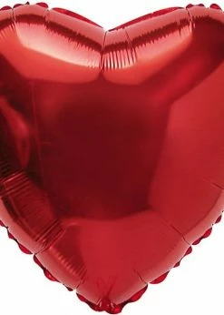 Funny Balloonsusa Foil Balloons Heart Plain Red 233001