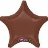 Funny Balloonsusa Chocolate Brown Decor Star 23021 Foil Balloons