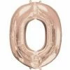 Funny Balloonsusa Rose Gold O Letter 3746601 - 16 In