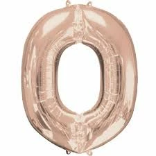 Funny Balloonsusa Rose Gold O Letter 3746601 - 16 In