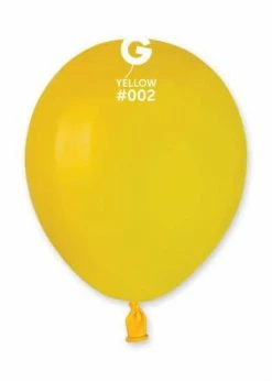 Funny Balloons Usa A50: #002 Yellow 050219 Standard Color 5 In