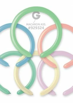 Funny Balloons Usa D4: Macaron Ass 933864 Standard Color 2/60 In Latex Balloons