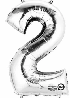 Funny Balloonsusa 2 Silver 3307801 - 14 In