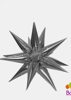 Funny Balloons Usa Exploding Star Balloon Black 012470 - 26 In