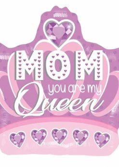 Funny Balloonsusa Foil Balloons Mom You Are My Queen 84369-18