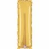 Funny Balloons Usa Gold I Letter 14909G -7 In Foil Balloons