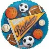 Funny Balloonsusa Happy Birthday Sports 19285 - 18 Foil Balloons