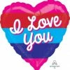 Funny Balloonsusa Foil Balloons I Love You Bright Stripes 3882801