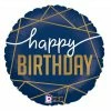 Funny Balloons Usa Navy And Gold Happy Birthday 36963