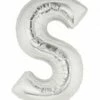 Funny Balloons Usa Silver S Letter 14919S - 7 In