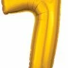 Funny Balloons Usa Foil Balloons 7 Gold 3656001 - 26 In