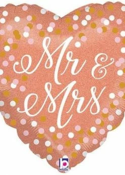 Funny Balloonsusa Mr And Mrs Rose Gold 67141