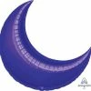 Funny Balloons Usa Purple Crescent 1641799 - 17 In