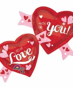 Funny Balloonsusa In Love With You Hearts 29850