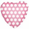 Funny Balloonsusa Foil Balloons White Dots On Pink Heart 214016