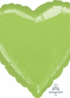Funny Balloonsusa Foil Balloons Metallic Lime Green Decor Heart 07127