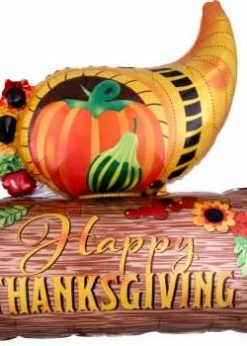 Funny Balloonsusa Thanksgiving Cornucopia 3997401 Foil Balloons